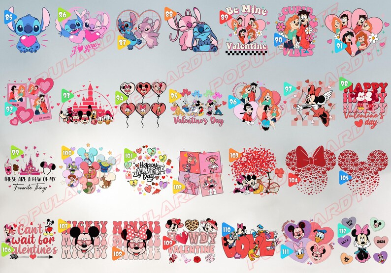 Stitch and Angel DTF Transfer, Disney Ready To Press, Valentine Heat Transfer, Disney DTF Transfer, Disney Stitch, Valentines Day DTF