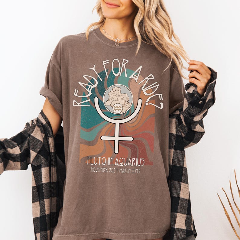 Pluto In Aquarius Comfort Colors Shirt: Astrology Unisex Tee