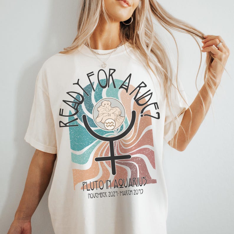 Pluto In Aquarius Comfort Colors Shirt: Astrology Unisex Tee