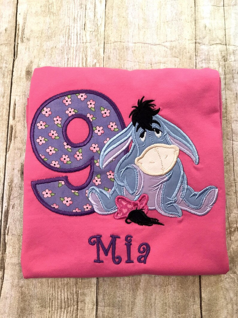 YOUR CHOICE of Winnie The Pooh Character Personalized Birthday Shirt