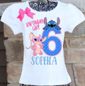 Stitch and Angel Birthday Shirt, Stitch Birthday Shirt, Lilo and Stitch Birthday Shirt, Stitch Birthday Party