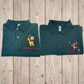 YOUR CHOICE Tigger OR Pooh Golfing Embroidered Polo