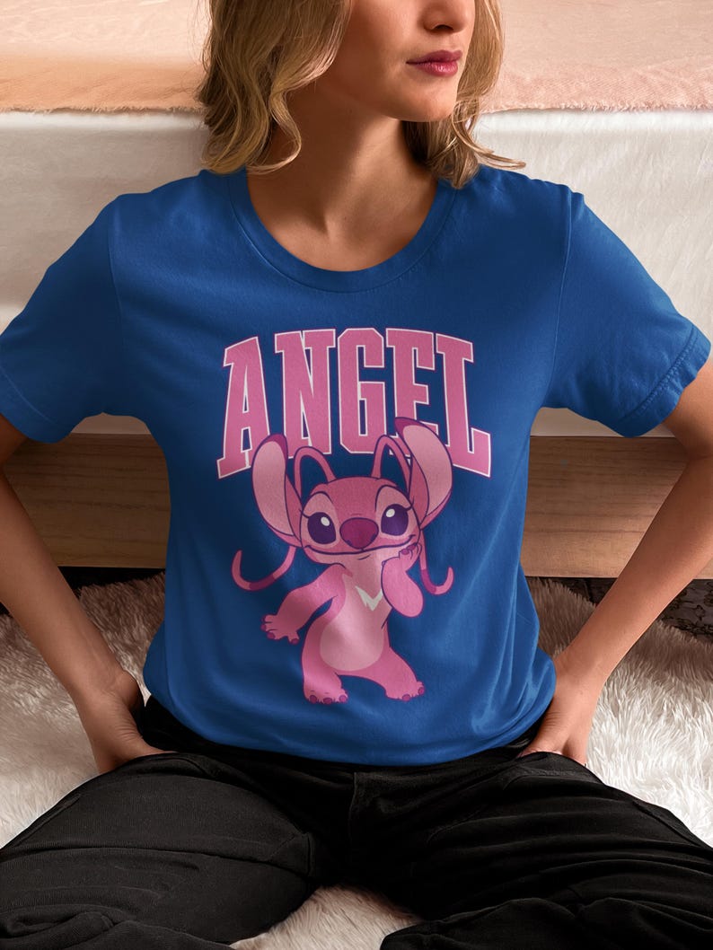 Disney Angel Shirt, Disney Lilo & Stitch Shirt, Disney Gift Shirt, Magic Kingdom Tee, Disney Cute Angel Hoodie, Stitch Birthday Shirt