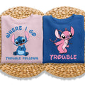Disney Stitch and Angel Couple Shirt, Where I Go Trouble Follows Shirt, Disney Couple Matching Shirts, Disney Mr And Mrs Shirt
