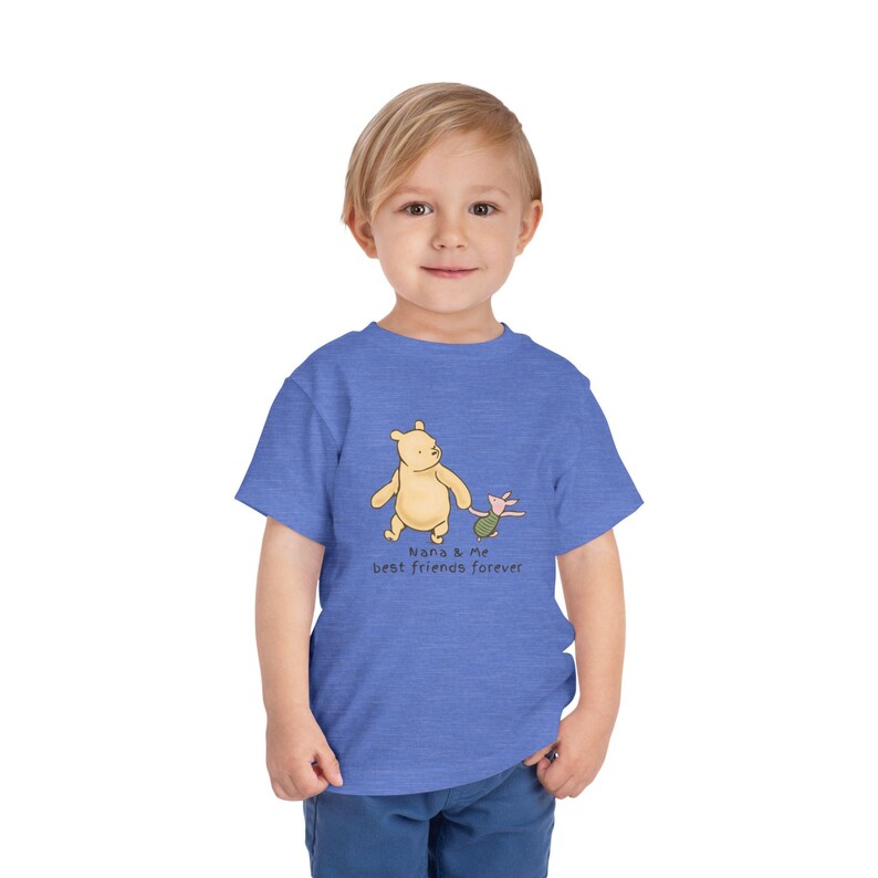 Personalized Toddler T-Shirt with Winnie the Pooh and Piglet | Best Friends Tee | Nana Mimi Mom and Me Tee