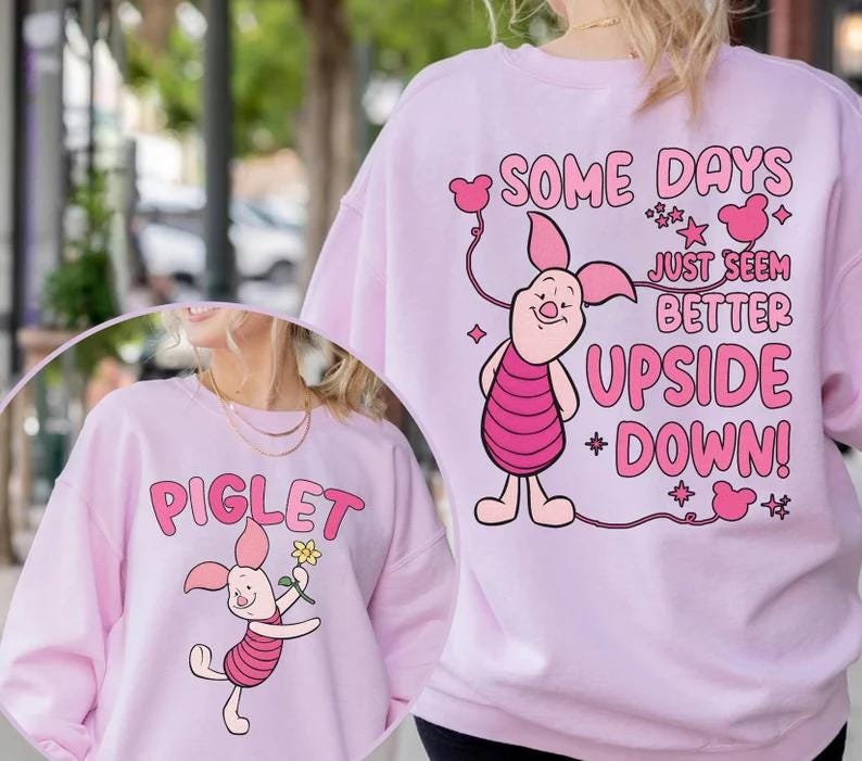 Disney Piglet 2 Side Shirt, Winnie the Pooh Piglet Shirt,Piglet Family Shirt,Pooh Friends Matching Shirt,Winnie The Pooh Piglet Birthday Tee