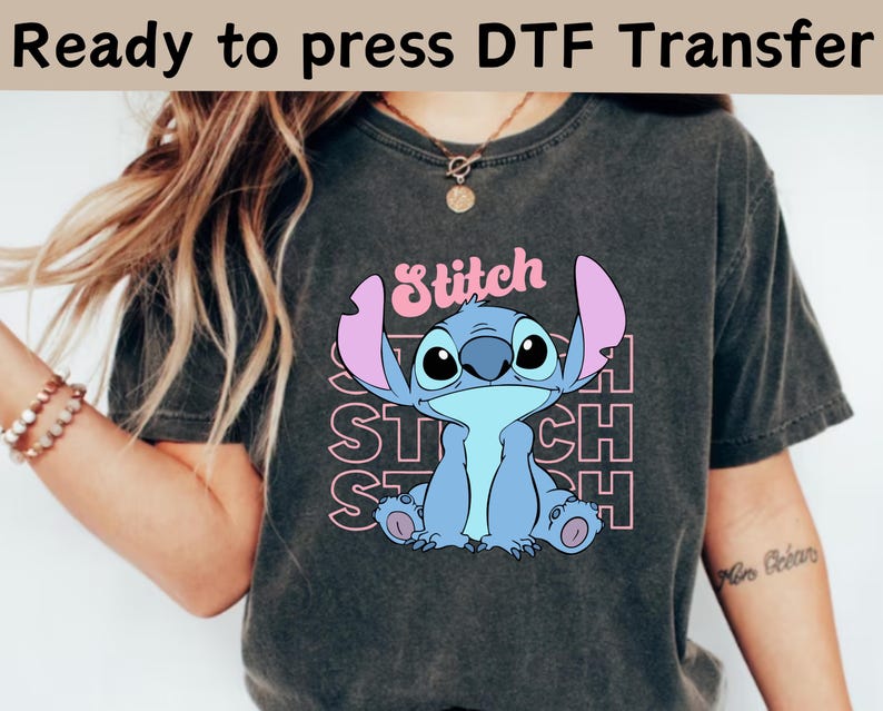 Disney Lilo And Stitch Characters DTF Transfer, Lilo And Stitch Classic Shirt, Disney Stitch Shirt, Disney Lilo Shirt,Stitch Classic Shirt