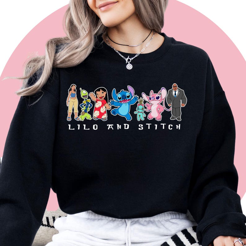 Lilo And Stitch Shirt | Angel Shirt | Stitch Birthday Tshirt | Lilo Child Tshirt | Disney Cartoon Shirt Unisex Adult Kids | Disney theme