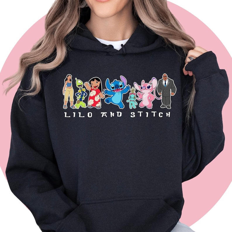Lilo And Stitch Shirt | Angel Shirt | Stitch Birthday Tshirt | Lilo Child Tshirt | Disney Cartoon Shirt Unisex Adult Kids | Disney theme