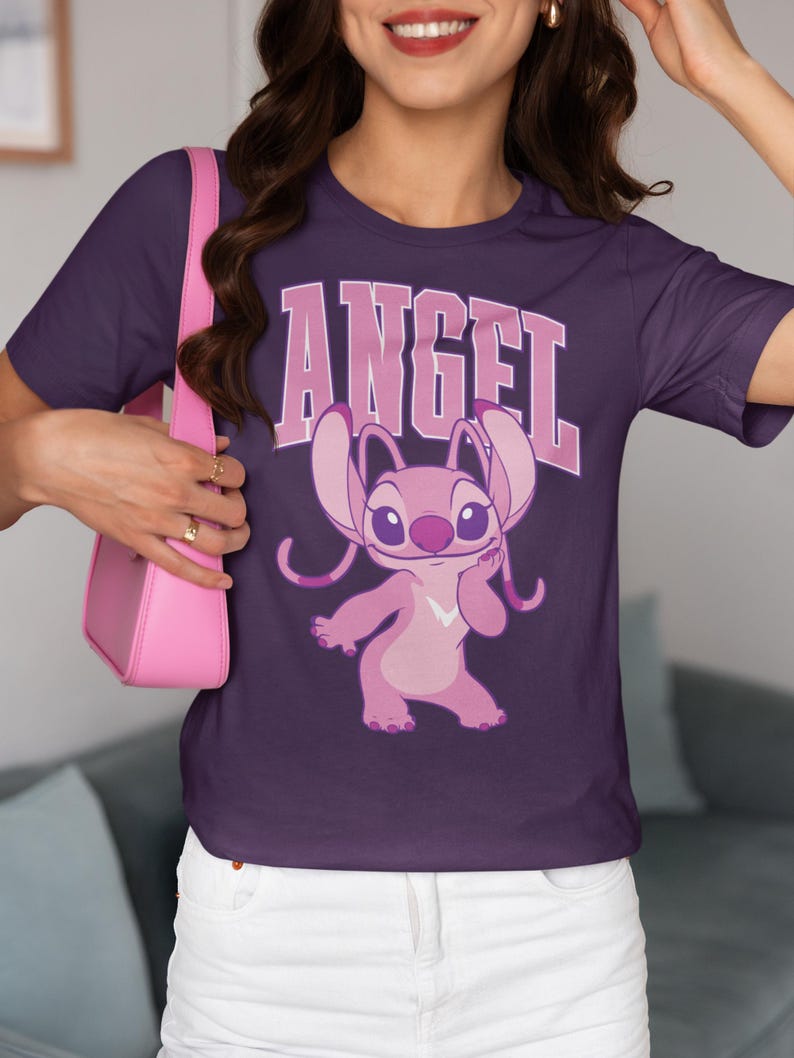 Disney Angel Shirt, Disney Lilo & Stitch Shirt, Disney Gift Shirt, Magic Kingdom Tee, Disney Cute Angel Hoodie, Stitch Birthday Shirt