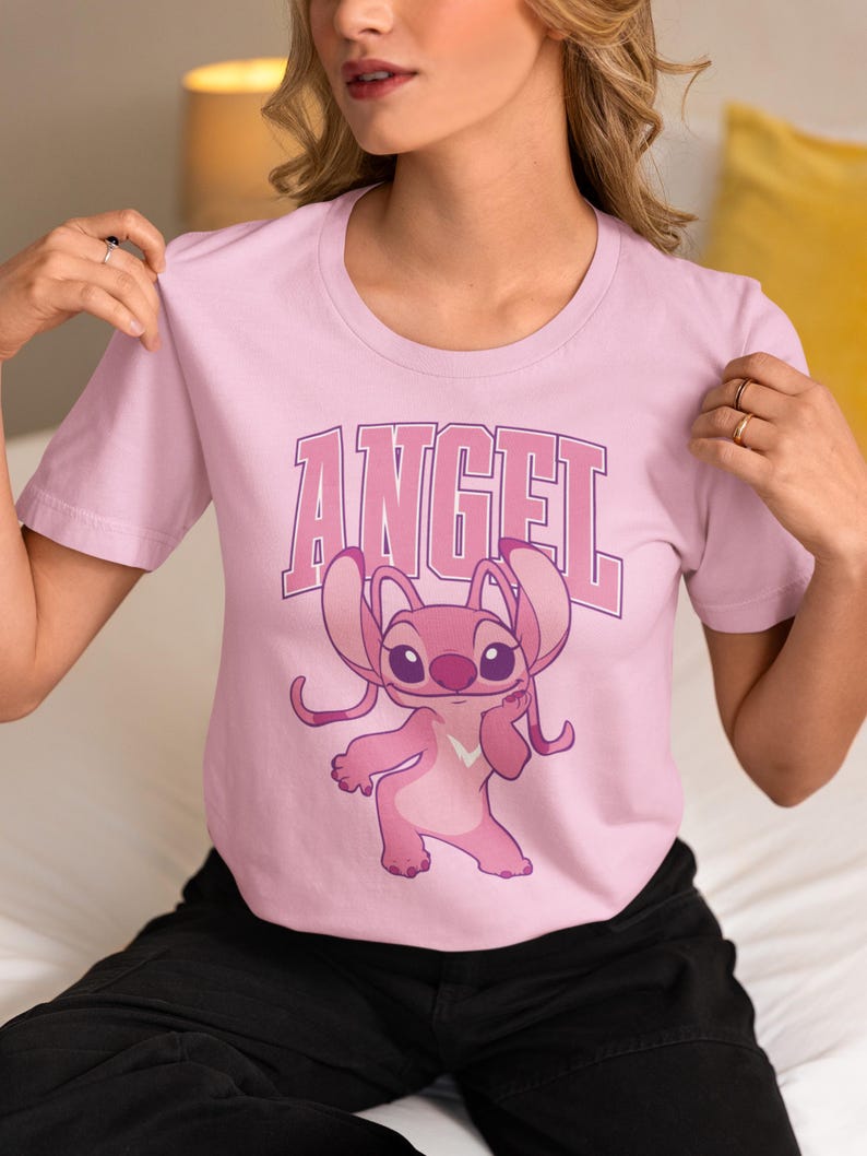 Disney Angel Shirt, Disney Lilo & Stitch Shirt, Disney Gift Shirt, Magic Kingdom Tee, Disney Cute Angel Hoodie, Stitch Birthday Shirt