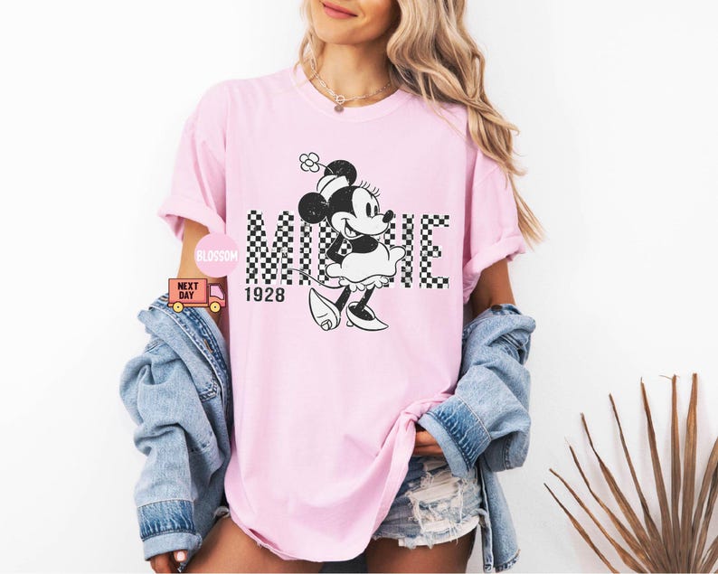 Retro Mickey Minnie Shirts, Retro Disney Trip Shirt, Retro Mickey and Friends Shirt, Checkered Mickey Shirt, Disney Family Vacation Shirt