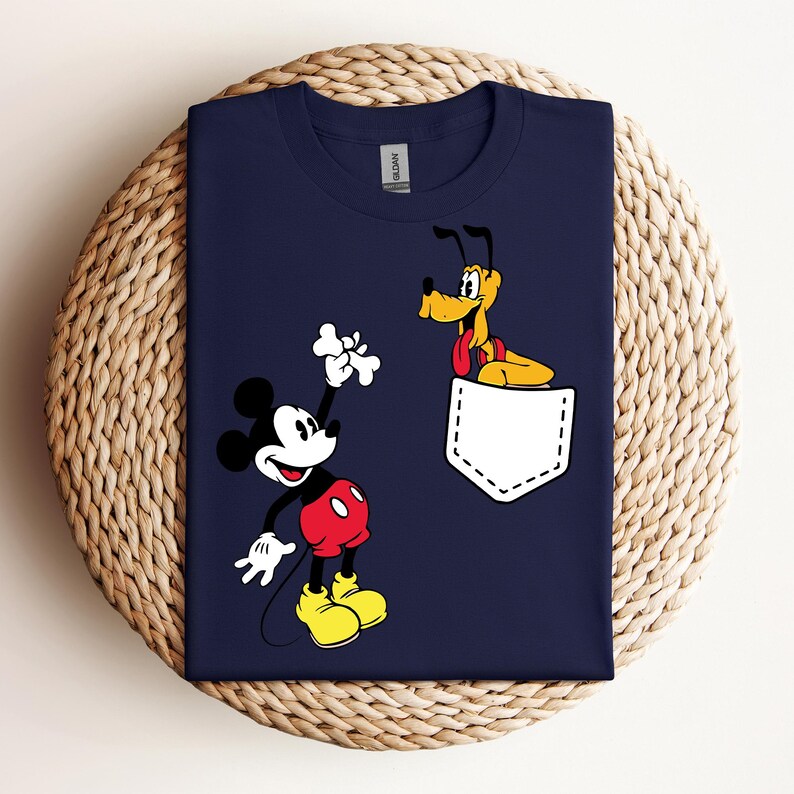 Comfort Colors® Mickey And Pluto T-Shirt, Cute Disney Shirt, Mickey Mouse T-Shirt, Pluto T-Shirt, Disney Vacation Shirt
