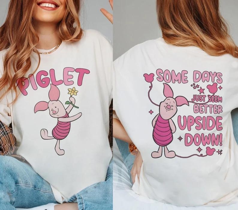 Disney Piglet 2 Side Shirt, Winnie the Pooh Piglet Shirt,Piglet Family Shirt,Pooh Friends Matching Shirt,Winnie The Pooh Piglet Birthday Tee