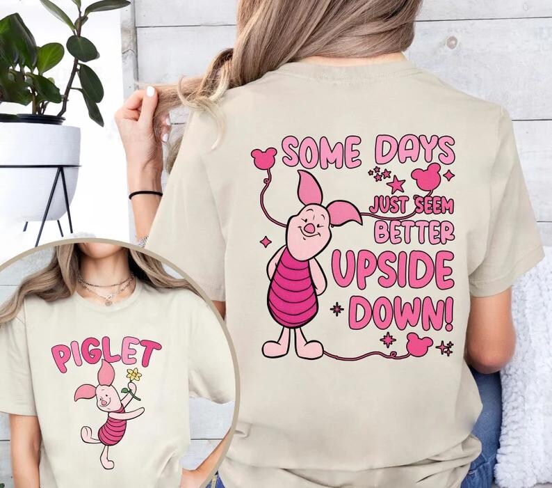 Disney Piglet 2 Side Shirt, Winnie the Pooh Piglet Shirt,Piglet Family Shirt,Pooh Friends Matching Shirt,Winnie The Pooh Piglet Birthday Tee