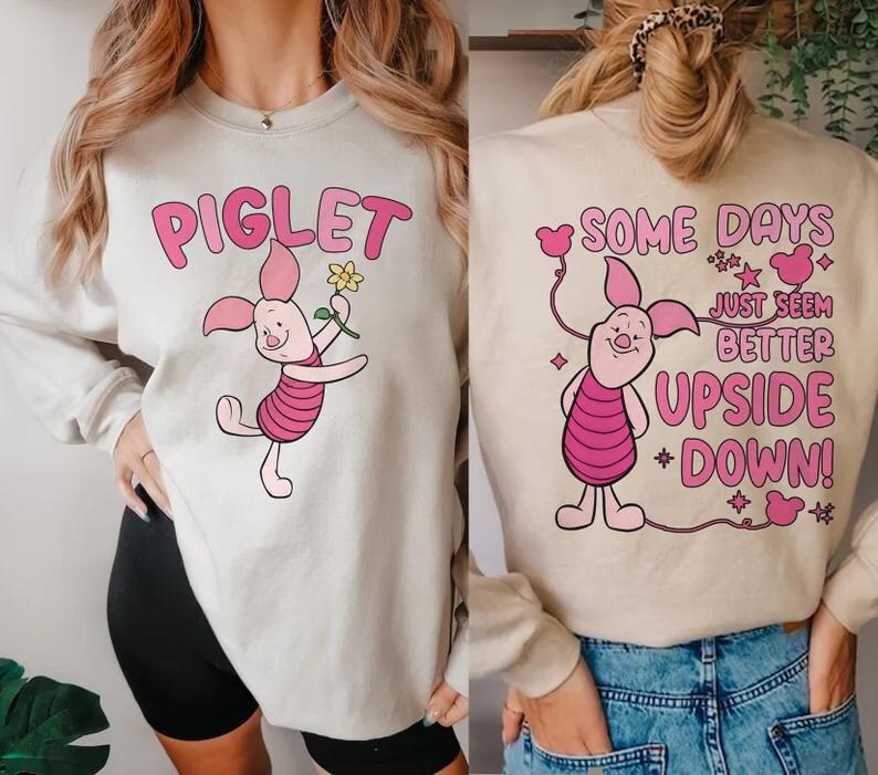 Disney Piglet 2 Side Shirt, Winnie the Pooh Piglet Shirt,Piglet Family Shirt,Pooh Friends Matching Shirt,Winnie The Pooh Piglet Birthday Tee