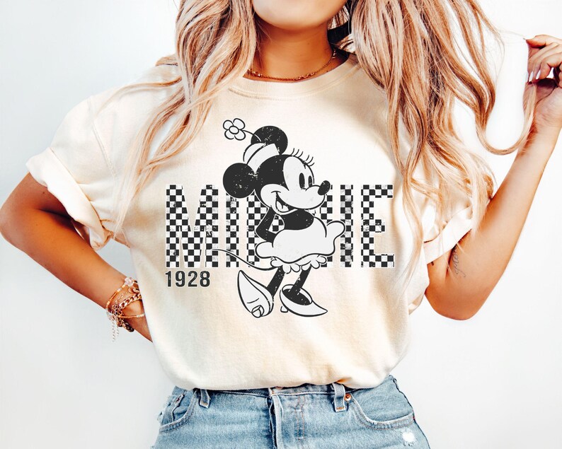 Retro Mickey Minnie Shirts, Retro Disney Trip Shirt, Retro Mickey and Friends Shirt, Checkered Mickey Shirt, Disney Family Vacation Shirt