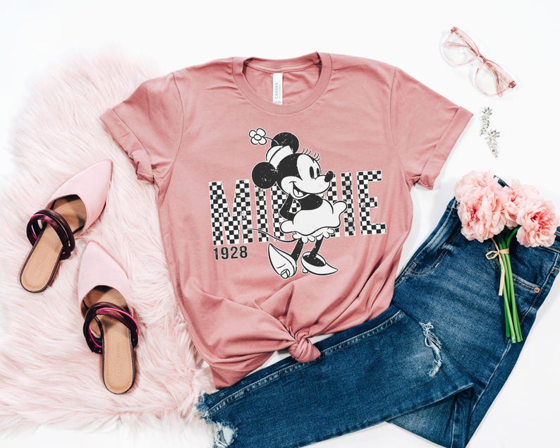 Retro Mickey Minnie Shirts, Retro Disney Trip Shirt, Retro Mickey and Friends Shirt, Checkered Mickey Shirt, Disney Family Vacation Shirt