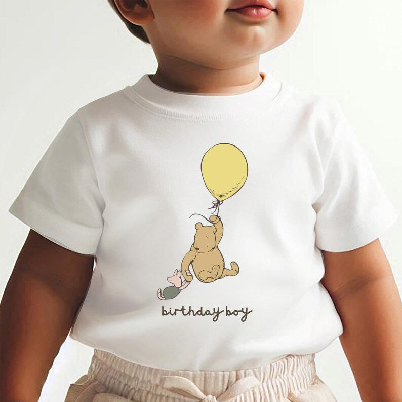 Classic Pooh, Baby Outfit, Bear Birthday, Romper, Winnie product image 9