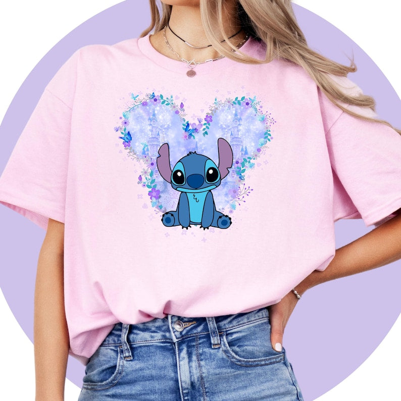 Lilo And Stitch Shirt | Angel Shirt | Stitch Birthday Tshirt | Lilo Child Tshirt | Disney Cartoon Shirt Unisex Adult Kids | Disney theme