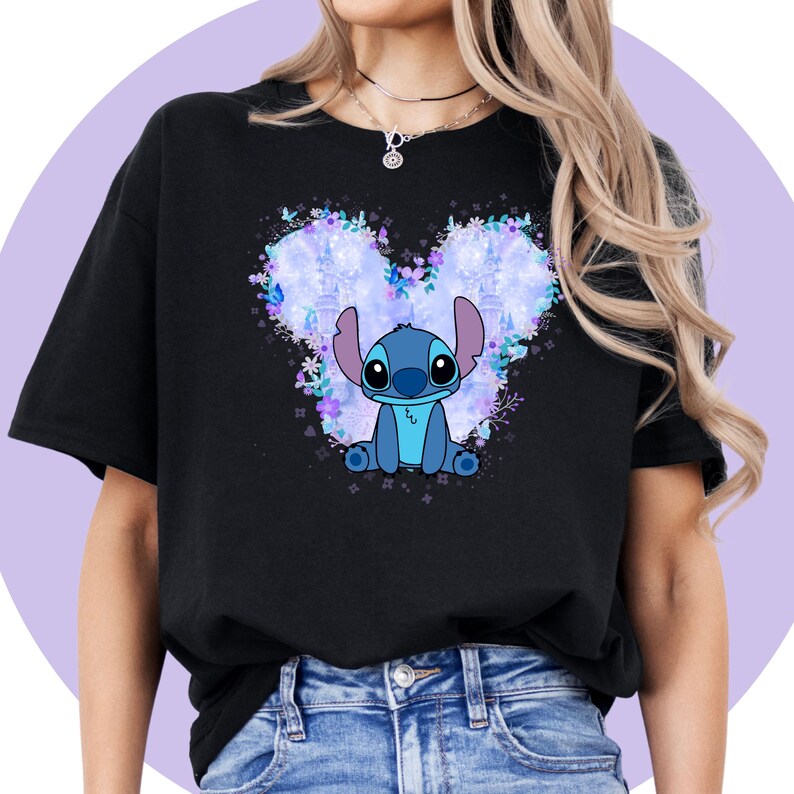 Lilo And Stitch Shirt | Angel Shirt | Stitch Birthday Tshirt | Lilo Child Tshirt | Disney Cartoon Shirt Unisex Adult Kids | Disney theme