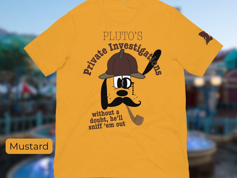 Pluto's Private Investigations T-Shirt, Subtle Disney Shirt