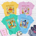 Winnie The Pooh Shirt,Retro Floral Winnie The Pooh Shirt, Disney Winnie The Pooh Tee, Pooh and Friends, Disney Family Vacation,Piglet,Eeyore