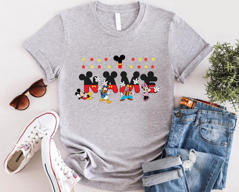 Mickey And Friends Custom Shirt, Disney Mickey And Friends Shirt, Mickey Mouse Shirt, Retro Mickey Shirt, Disney Characters Shirt