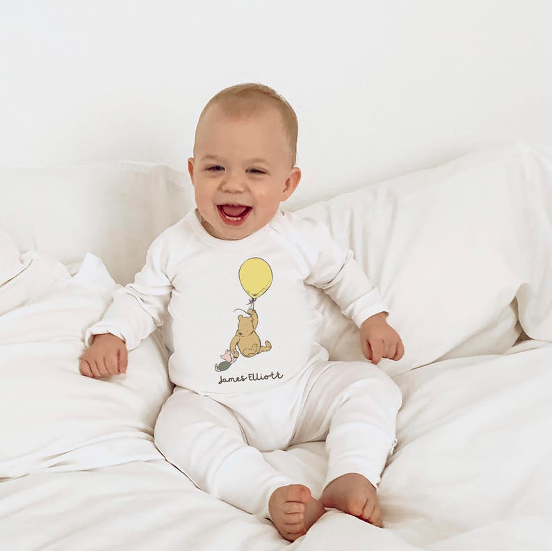 Classic Pooh, Baby Outfit, Bear Birthday, Romper, Winnie product image 6