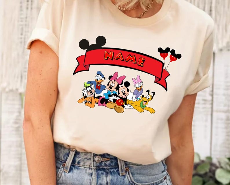Mickey And Friends Custom Shirt, Disney Mickey And Friends Shirt, Mickey Mouse Shirt, Retro Mickey Shirt, Disney Characters Shirt