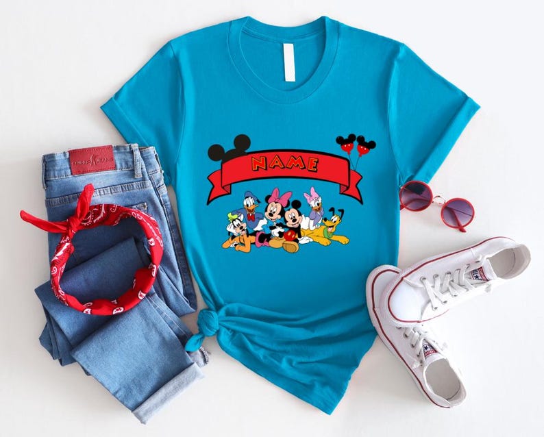 Mickey And Friends Custom Shirt, Disney Mickey And Friends Shirt, Mickey Mouse Shirt, Retro Mickey Shirt, Disney Characters Shirt