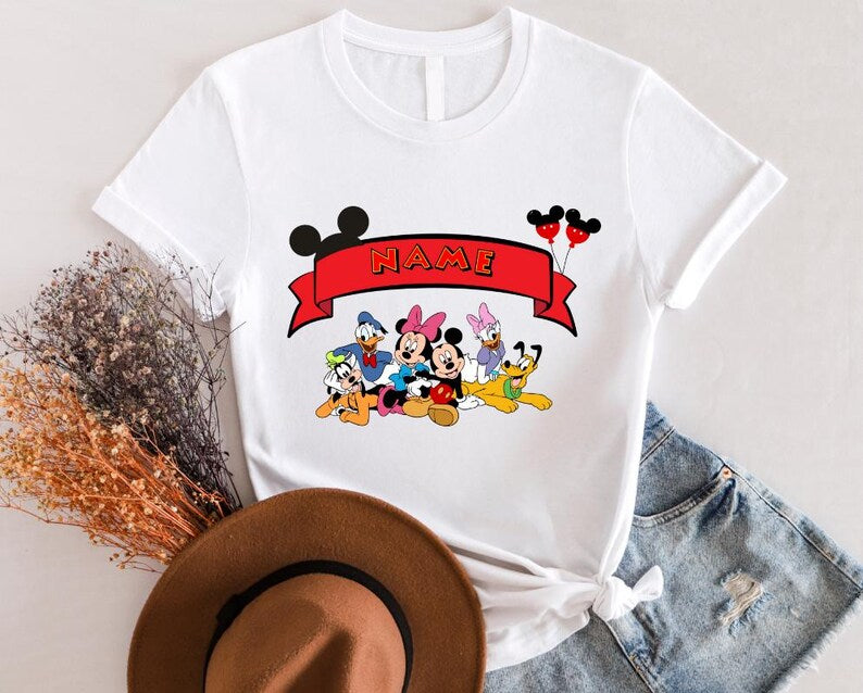 Mickey And Friends Custom Shirt, Disney Mickey And Friends Shirt, Mickey Mouse Shirt, Retro Mickey Shirt, Disney Characters Shirt