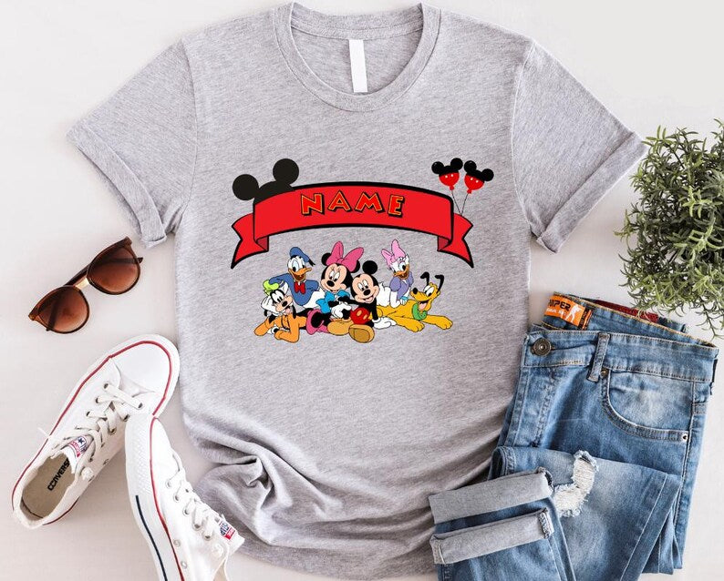 Mickey And Friends Custom Shirt, Disney Mickey And Friends Shirt, Mickey Mouse Shirt, Retro Mickey Shirt, Disney Characters Shirt