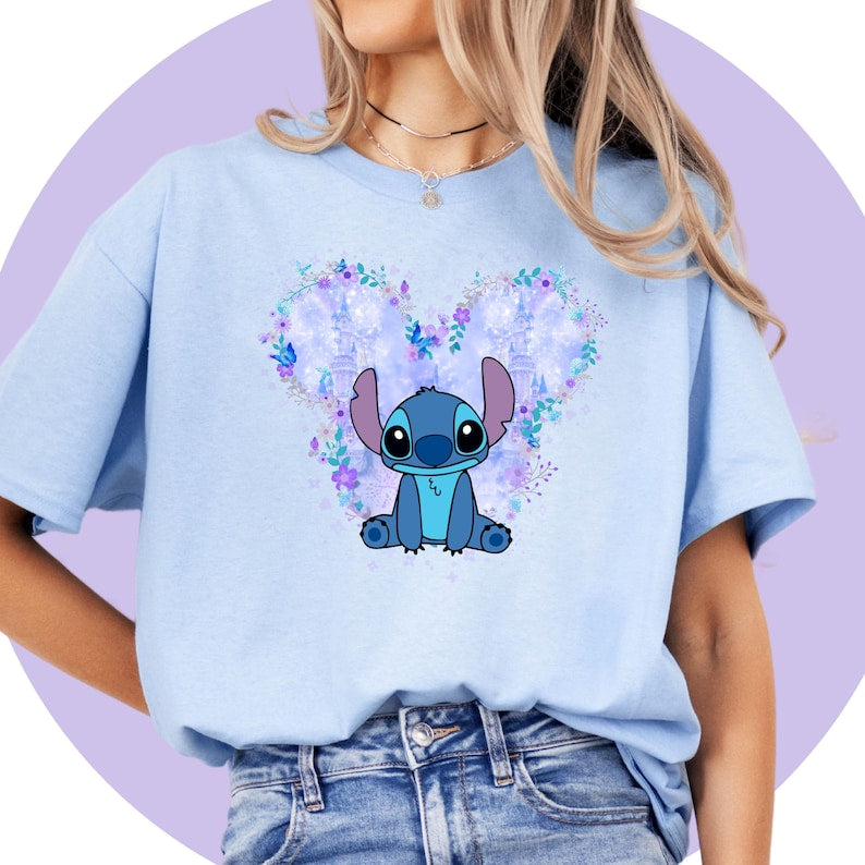 Lilo And Stitch Shirt | Angel Shirt | Stitch Birthday Tshirt | Lilo Child Tshirt | Disney Cartoon Shirt Unisex Adult Kids | Disney theme