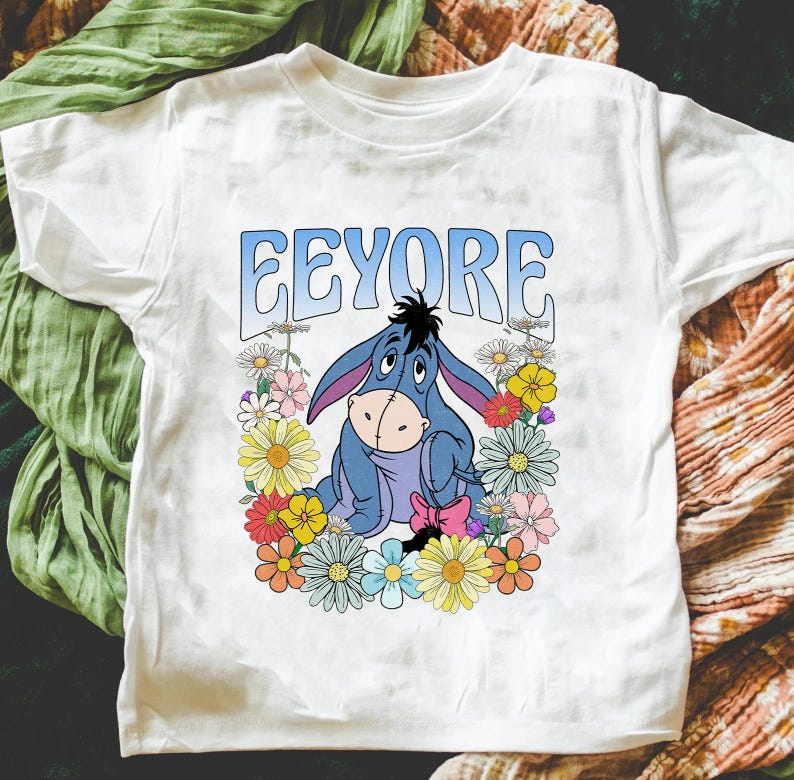 Winnie The Pooh Shirt,Retro Floral Winnie The Pooh Shirt, Disney Winnie The Pooh Tee, Pooh and Friends, Disney Family Vacation,Piglet,Eeyore