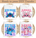 Disney Stitch And Angel DTF Transfer,Disney DTF,Disney Cute product image 1