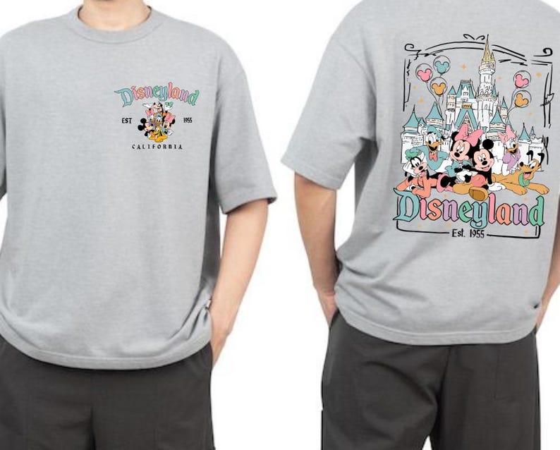 Two-Sided Mickey Mouse Shirt, Mickey And Friends Shirt, Retro Mickey Mouse Shirt, Disney Shirt, Friends Shirt