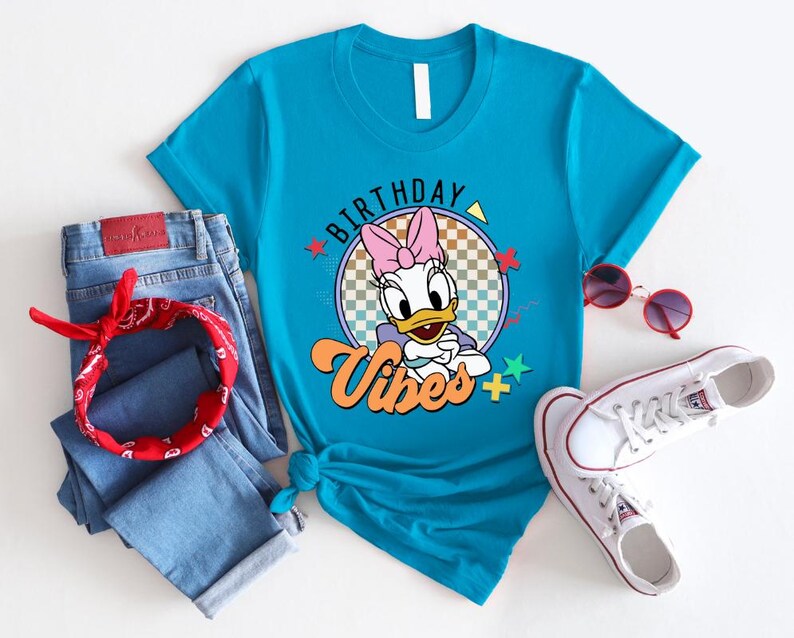 Mickey And Friends Birthday Vibes Shirt, Disney Mickey And Friends Shirt, Mickey Mouse Shirt, Retro Mickey Shirt, Disney Characters Shirt