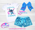 Stitch Birthday Outfit, Stitch Short Birthday Outfit, Stitch Birthday Outfit, Stitch Girls Birthday Outfit