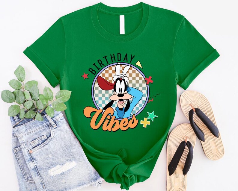Mickey And Friends Birthday Vibes Shirt, Disney Mickey And Friends Shirt, Mickey Mouse Shirt, Retro Mickey Shirt, Disney Characters Shirt