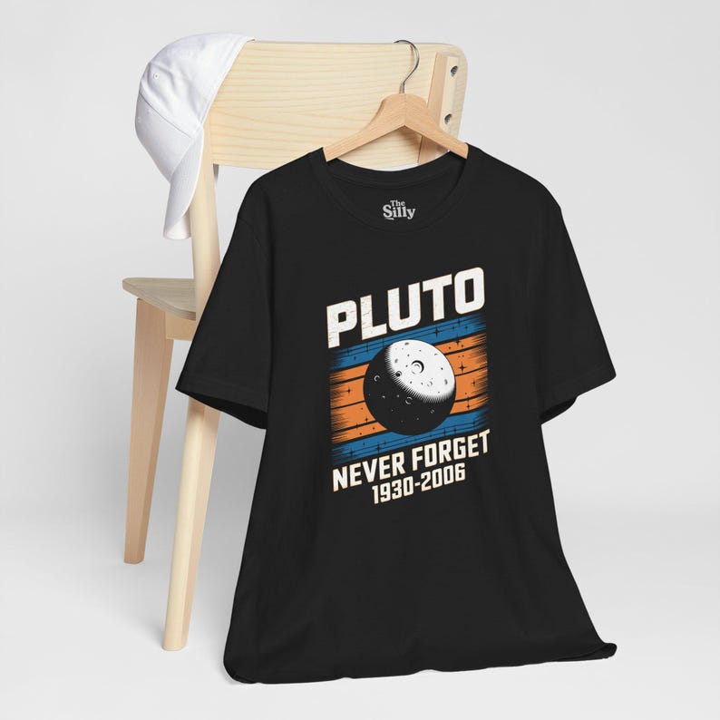 Pluto Never Forget Shirt, Retro Space Science Tee, 1930-2006 Planet Tribute T-Shirt