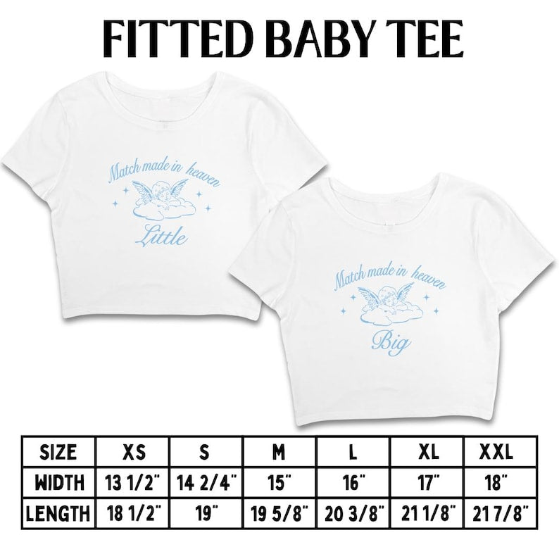Match Made in Heaven Big Little Shirts // Angel Reveal Theme // Sorority Big Little Baby Tees, Tank Tops, T-Shirts