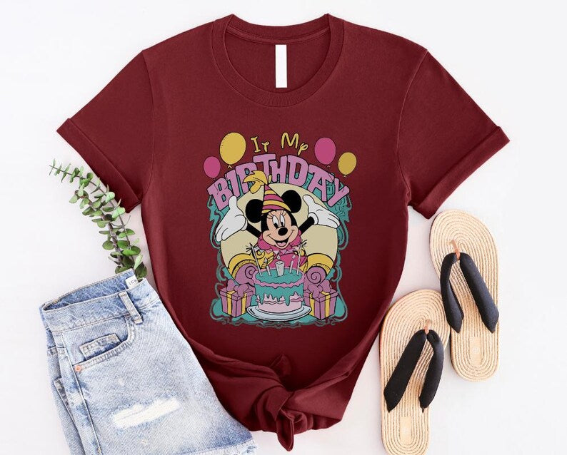 Mickey And Friends It's My Birthday Shirt, Disney Mickey And Friends Shirt, Mickey Mouse Shirt, Retro Mickey Shirt, Disney Characters Shirt