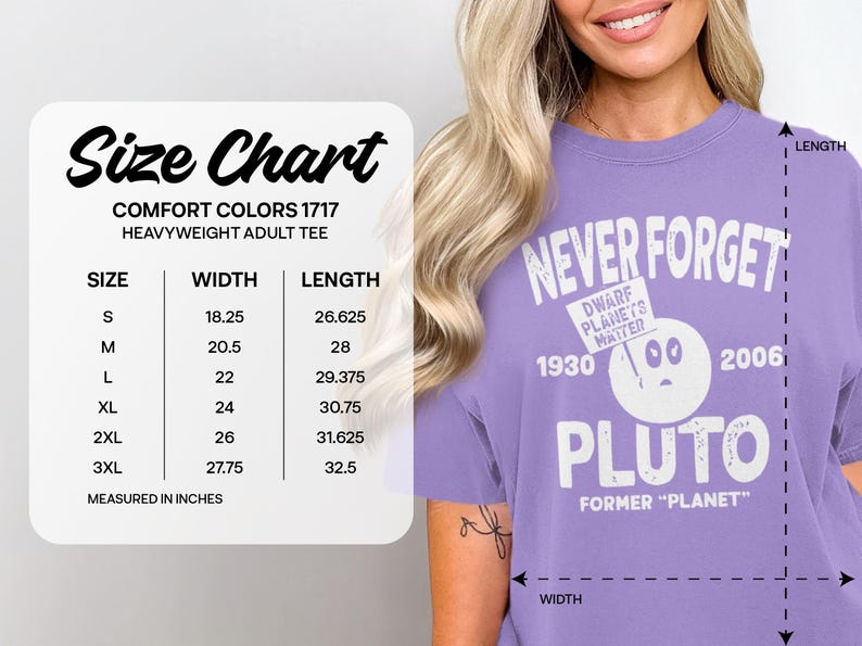 Never Forget Pluto T-Shirt: Dwarf Planets Matter, Astronomy Gift
