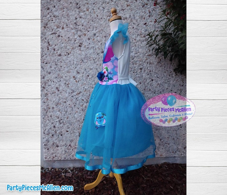 Stitch Birthday Dress, Stitch Birthday Party Dress, Girls Stitch Birthday
