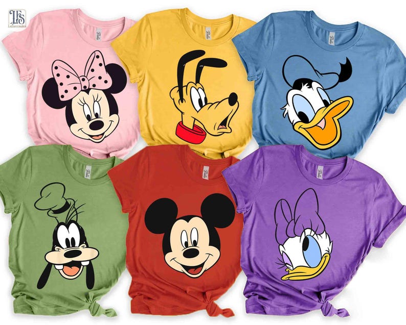 Mickey & Friends Group Big Face Costume Shirts, Halloween product image 1