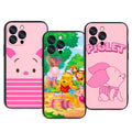 Cute Pink Piglet Winnie the Pooh Art Phone Case: Protective TPU/Silicone Cover for iPhone, Samsung and Google Pixel