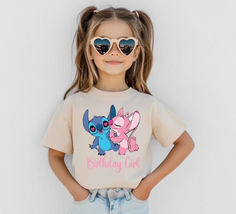 Custom Stitch Birthday Girl Shirt, Lilo and Stitch Party