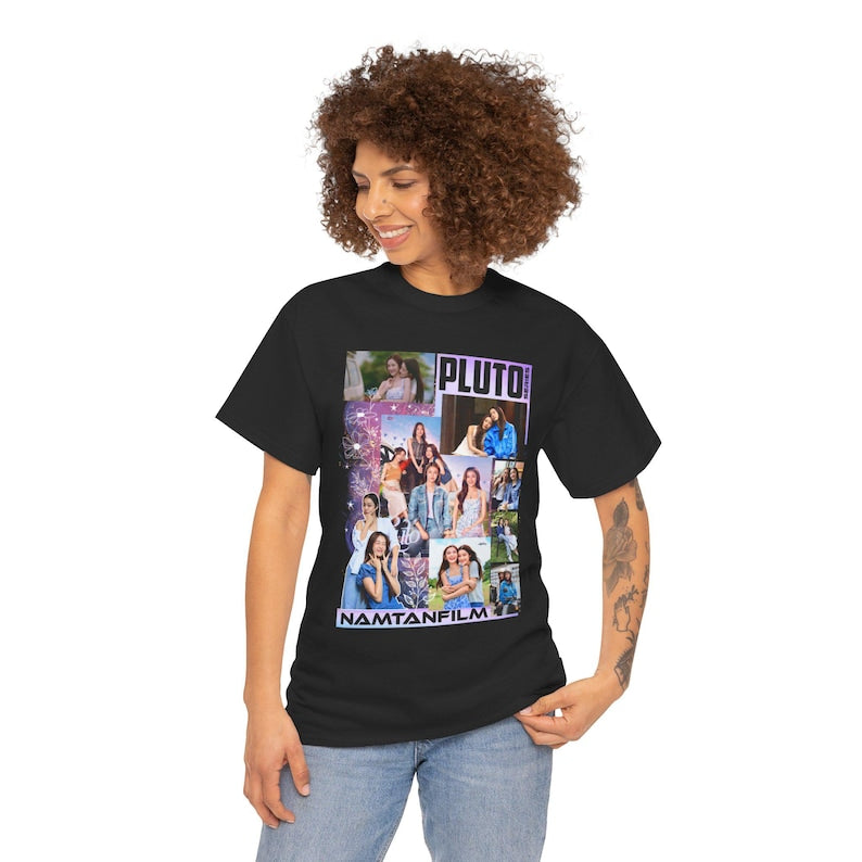 Thai GL Series Pluto Shirt | Namtan Film Ai-oon Ob-oom May Methawi | Girls Love Fans Gift Tee