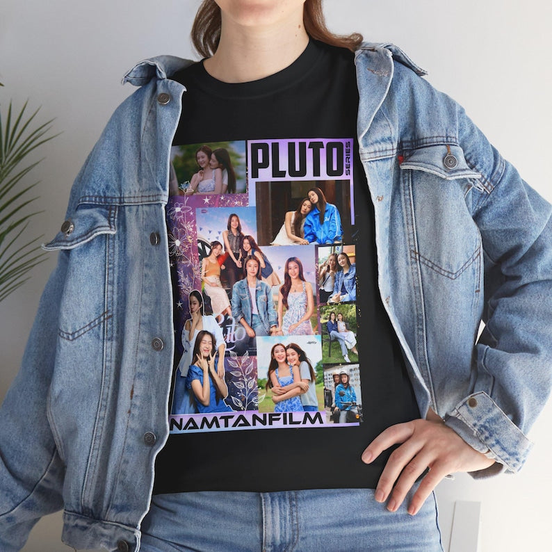 Thai GL Series Pluto Shirt | Namtan Film Ai-oon Ob-oom May Methawi | Girls Love Fans Gift Tee